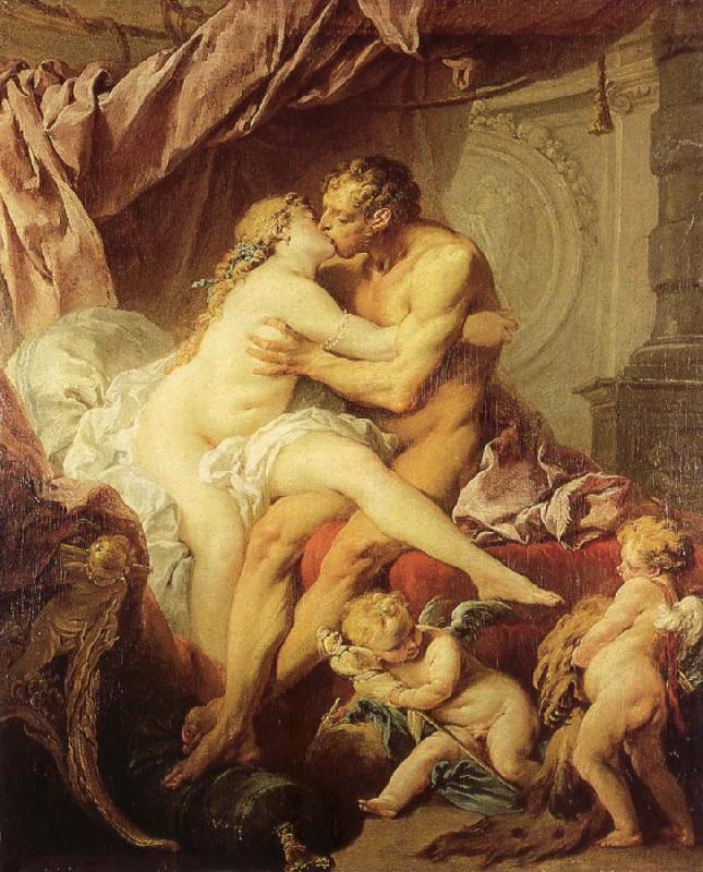 Francois Boucher Hercules and Omphale oil painting image